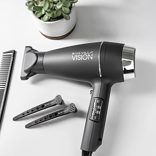 Sam Villa Vision Lightweight and Quiet Ionic Professional Hair Dryer With Variable Speed and Temperature