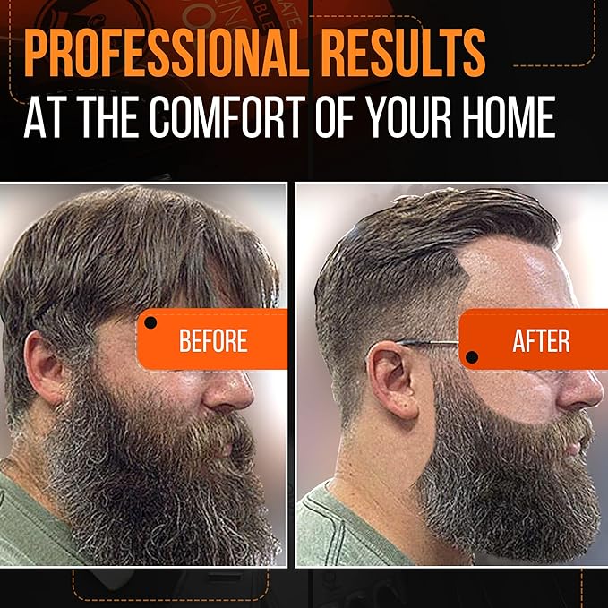 Beard Filler Pen - 2 Pack Jet Black and Beard Shaper Kit