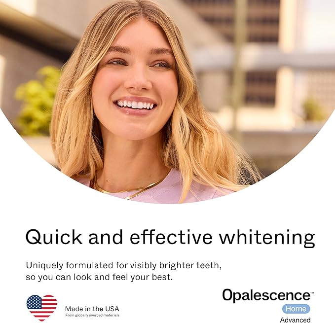 Opalescence GO Home Advanced Teeth Whitening Trays 15% (10 Treatments) Hydrogen Peroxide PF Whitening Prefilled Kit - Developed by Leaders in Professional Whitening 5822-T