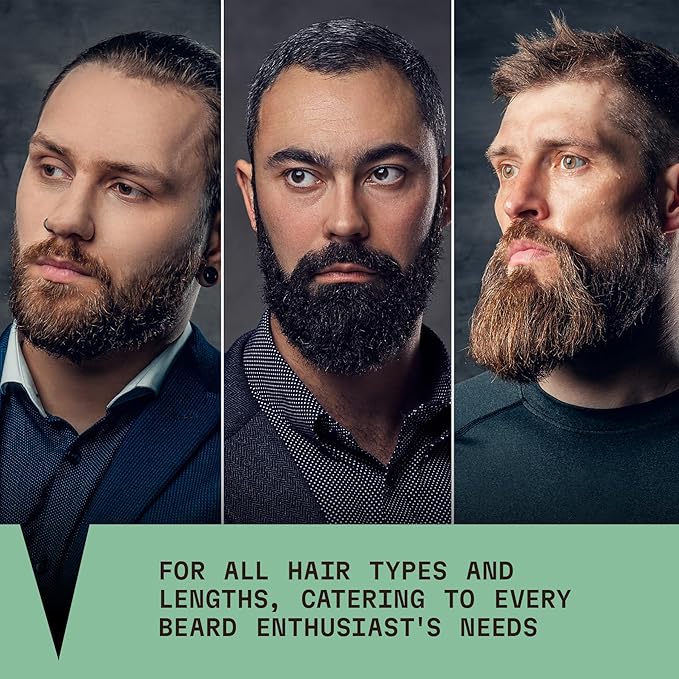 Striking Viking Beard Wash and Conditioner (Tea Tree &amp Biotin) - Paraben &amp Sulfate Free Cleansing Care for All Beard Types (10oz Per Bottle)
