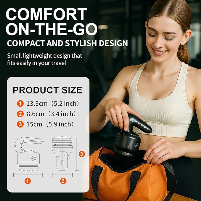 Massage Gun -Handheld Muscle Massager Tools Back and Neck Massager for Pain Relief Deep Tissue 5 Speeds &amp 3 Massage Heads - Gifts for Women Father Mother FriendsSisters