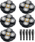 MTTTBHS Head Shaver Blades for Microtouch Titanium Head Shaver 5PCS Microtouch Titanium Replacement Head 5 Cleaning Brush