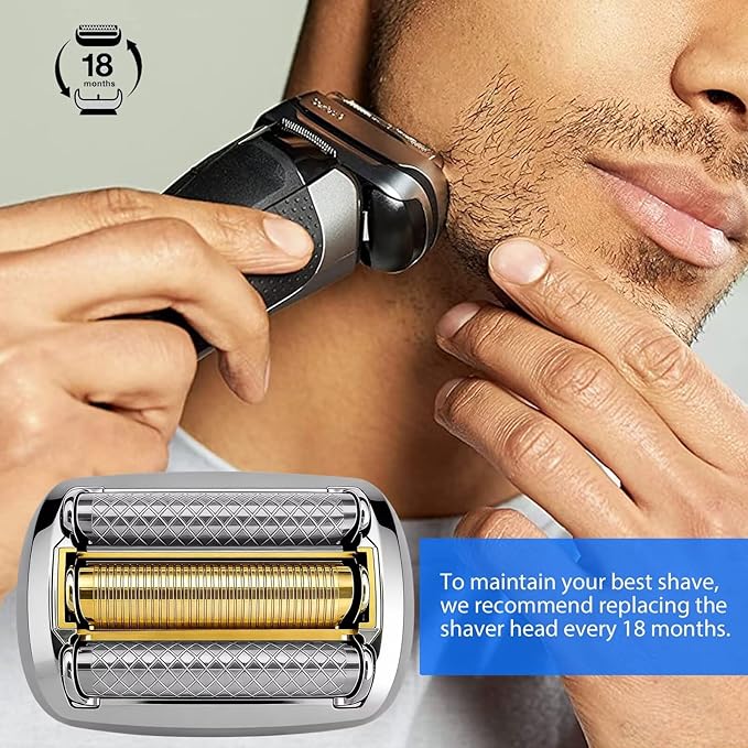 2025 Latest 92S 92M Series 9 Shaver Replacement Head w/Sealed Packaging for B-raun Razor Shaver Series 9 9030S 9040S 9050CC 9090CC 9095CC 9290CC 9295CC