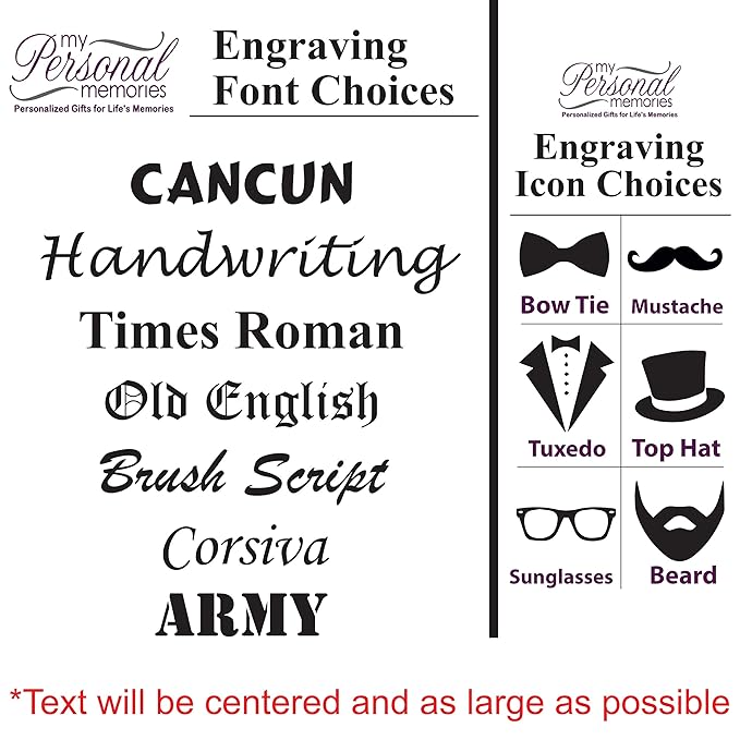 My Personal Memories Custom Engraved Wooden Beard and Mustache Comb - Personalized Grooming Wood Brush Gift with Dual Action Teeth for Men Guys and Him
