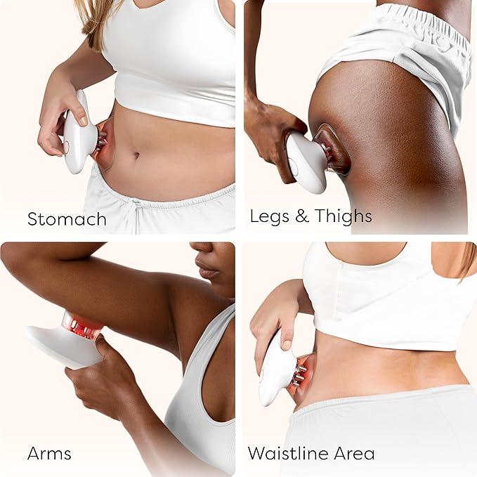 Device - Handheld Body Massager for Stomach Waist Thighs &amp Arms - Portable Belly and Abdominal Massager for Daily Body Care