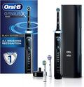 Oral-B GENIUS X Electric Toothbrush with 3 Oral-B Replacement Brush Heads and Toothbrush Case Black