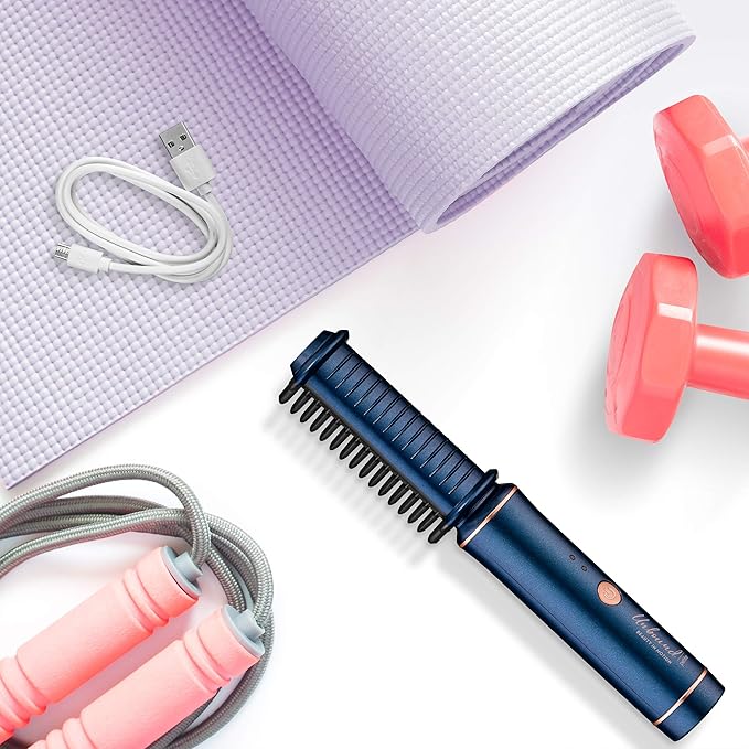 Conair Unbound Cordless Mini Straightening Comb ~ Rechargeable Straightening Comb That Eliminates Frizz Anytime Anywhere
