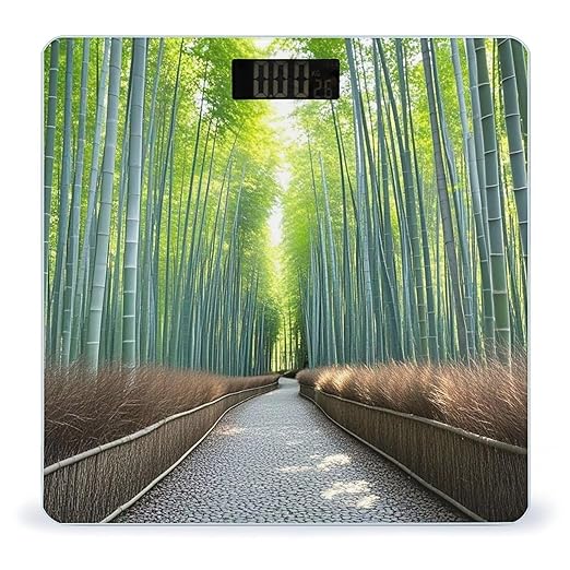 Bamboo Growth Scale for Body Weight Smart Scales Digital Bathroom Scale High Precision Weighing Scales with Large Display Weighing Machine for People