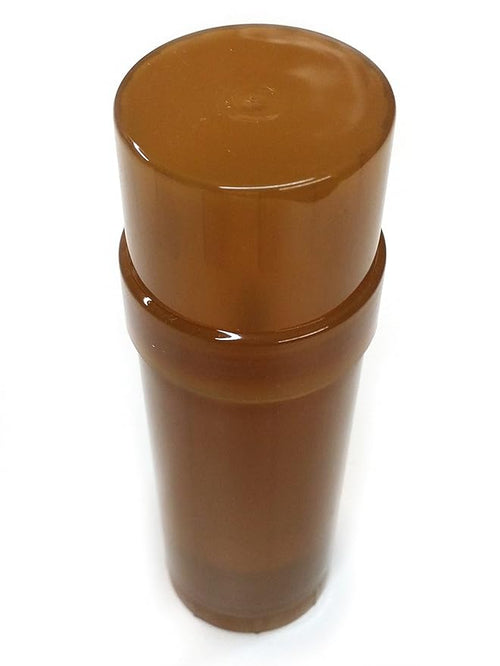 (24) Empty Clear Plastic Deodorant Containers (Brown) - 2.2 Oz Cylinders