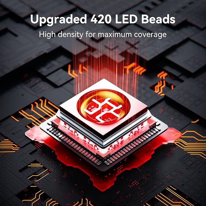 Red Light Therapy Mat 40 x 16.5 Infrared Red Light Therapy Pad for Back Shoulder Legs Knees 660nm &amp 850nm 3 in 1 420 LEDs Infrared Light Therapy for Body Pain Relief Muscle Recovery