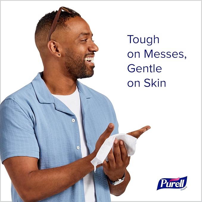 Purell Hand Sanitizing WipesClean Refreshing ScentHand Wipes Canister - 9120-06-CMR40 Count (Pack of 12)