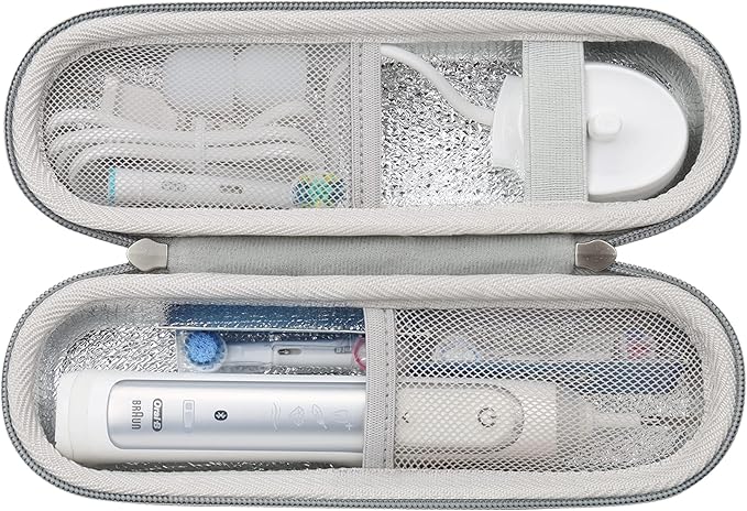 Khanka Hard Case Replacement for Electric Toothbrush + Andis 17150/17200 Profoil Lithium Shaver Case Only
