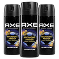 AXE Fine Fragrance Collection Body Spray 3 Count Midnight Amber 72 Hour Freshness Aluminum Free 2.9 oz