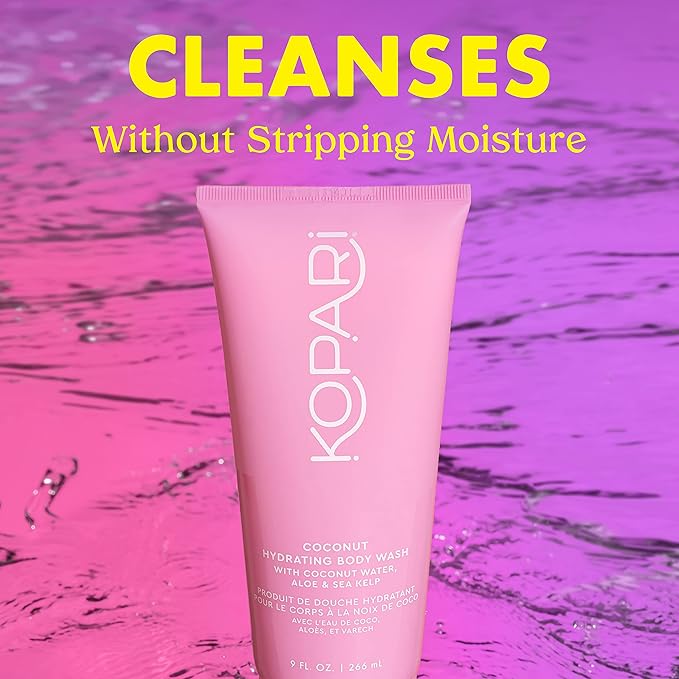 Kopari Hydrating Body Wash - Non-Toxic Paraben Free Gluten Free &amp Cruelty Free - Made with Organic Coconut Oil - 9 oz 2 Pack