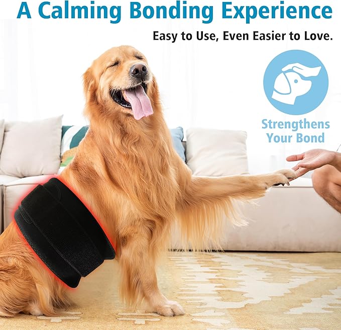 PetWell Comfort Belt: 120 LED Dog &amp Cat Red Light Therapy Belt - Portable Infrared Light Wrap for Back Hips Knees | Soothing Mat Pad Device for Arthritis &amp Pain Relief in Pets