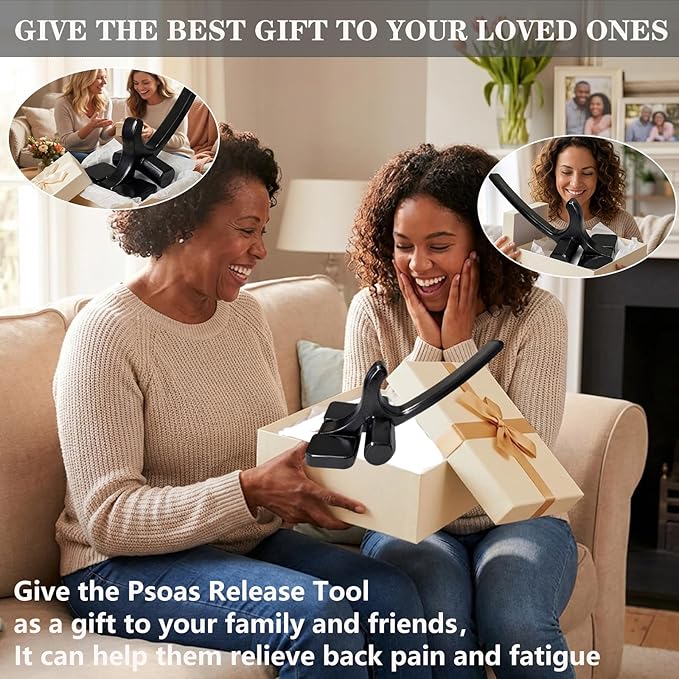 Psoas Release Tool-Hip HookHip Flexor Release Tool&ampIliacus Muscle Release Tool-Back Stretcher Tool to Relieve Lower Back PainHip Tightnessand Fatigue Caused by Overexertion or Prolonged Sitting