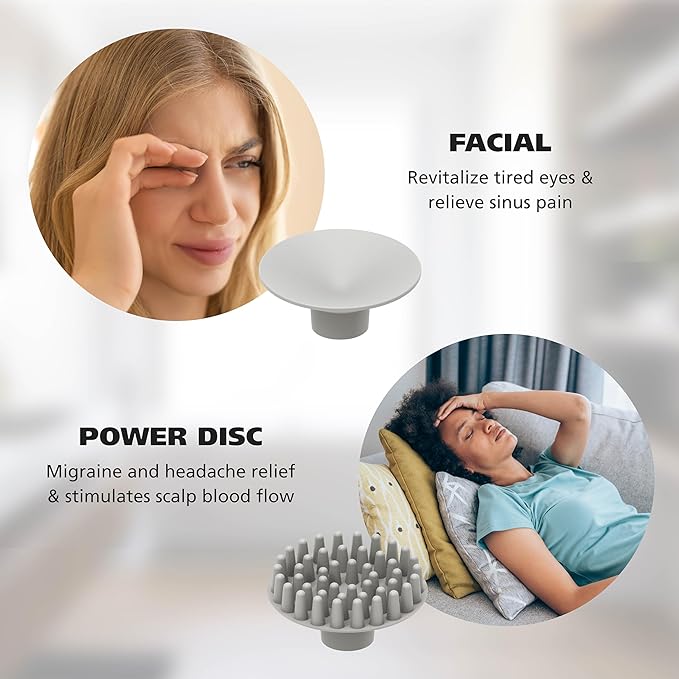Wahl Soothing Vibration Corded Massager with 4 Attachment Heads 2 Speed Massage Tool for Pressure &amp Pain Relief on The Face Neck and Head FSA Eligible Model 4120-600