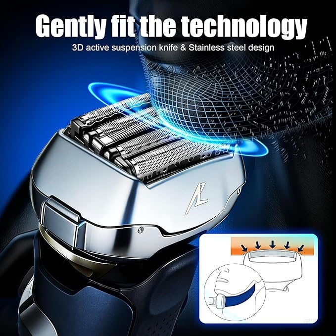Shaver Replacement Blades and Foil Compatible with Panasonic ARC5 5-Blade WES9032P ES9032 ES9034 ES9036 ES9038 Fits Models ES-LV61 ES-LV65 ES-LV67 ES-LV95 ES-LV97(2 pcs)
