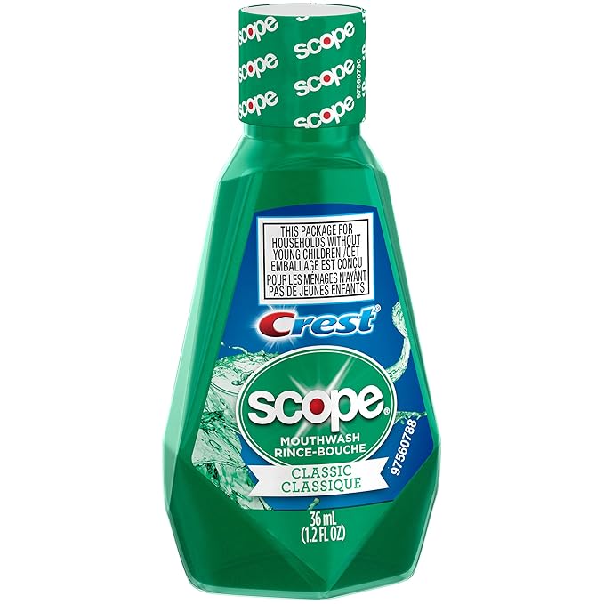 Scope Mouthwash Original Mint Travel Size 36ml/1.2 Fl Oz - (Pack of 24)