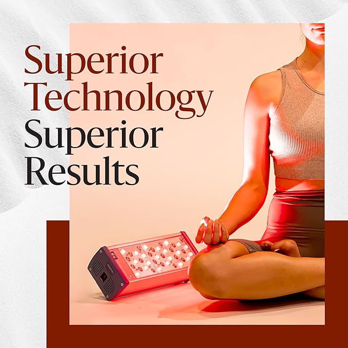 Clearlight RED Light Therapy Personal Tower - Red &amp Near-Infrared 650nm &amp 850nm Wavelengths - Pain Relief Skin Rejuvenation Muscle Recovery &amp Skin Vitality - Saunas Infrared Light Therap
