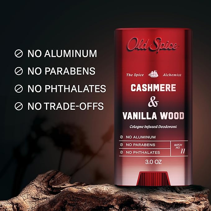 Old Spice Alchemist Collection Body Wash + Aluminum Free Deodorant Bundle for Men Cashmere + Vanilla Wood Scent 24/7 Cologne Infused Scent No Trade Off Formula 20 oz &amp 3 oz (Pack of 2)