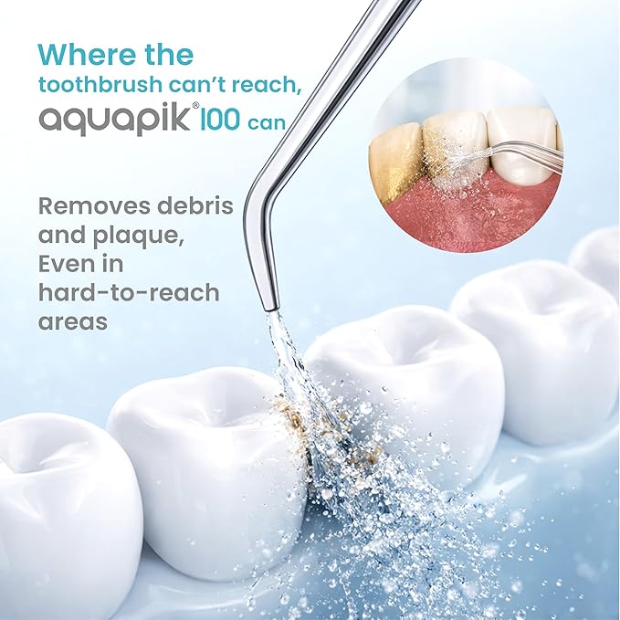 Bostontech® Water Flosser Deep Oral Cleaning with Electric Power Oral irrigator with 10 Adjustable Pressure Levels 9 Nozzles Includes Special Nasal tip 600 ml Tank Ideal for Gums Braces Implants