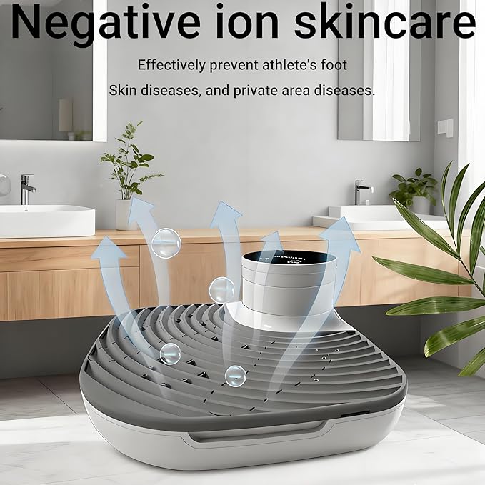 4 Speeds Full Body Dryer 1300W Electric Body Heater Blow with LCD Control Panel &amp Lid Opening Tool 4 Wind Speeds and Cold/Warm Breeze Ideal for Limited Mobility