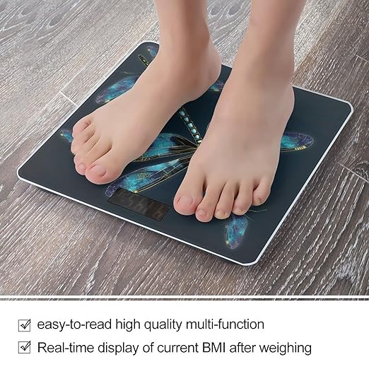 Dragonfly Weight Scale for Body Weight Digital Bathroom Scale High Capacity Accurate Digital Weighing Scales and Easy-to-Read on Backlit LCD Display Scales