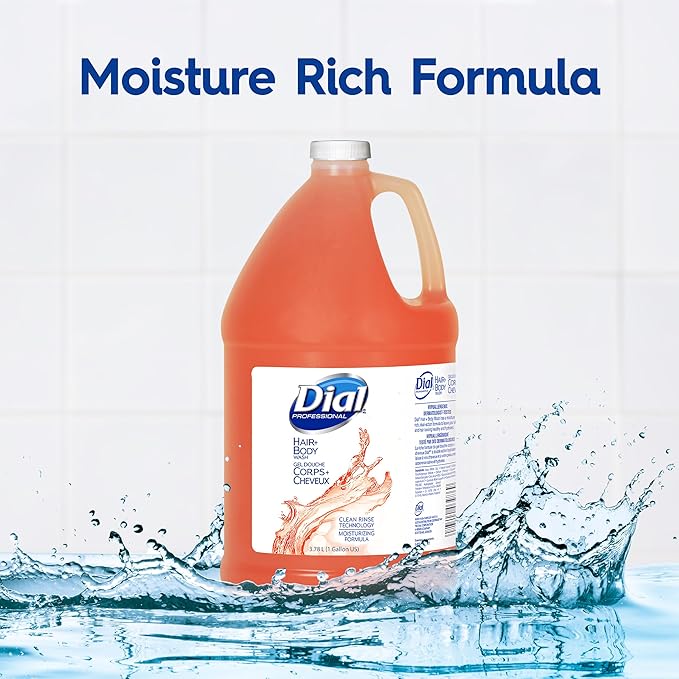 Dial Professional Hair Shampoo + Body Wash 1 Gallon 128 Fl Oz