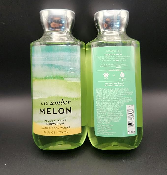 Bath &amp Body Cucumber Melon Shower Gel - 2 Pack