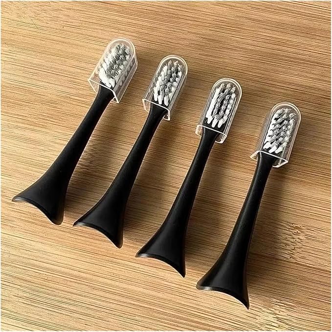 4/8PCS Replacement Toothbrush Head Compatible for ENCHEN Aurora T+/T2 Electric Accessories Adult Nozzle(5 White 5Black)