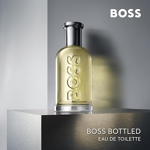 Hugo Boss Bottled Eau de Toilette – Woody Men's Cologne – With Notes of Apple Cinnamon &amp Wood – Long Lasting Fragrance
