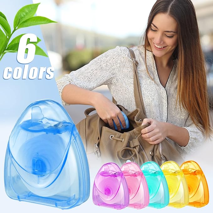 Patelai 200 Boxes Dental Floss Bulk Each 54 Yards/50 M Mint Waxed Mini Travel Size Tooth Floss Picks Pack Individually Wrapped for Adults Homeless Teeth Protection