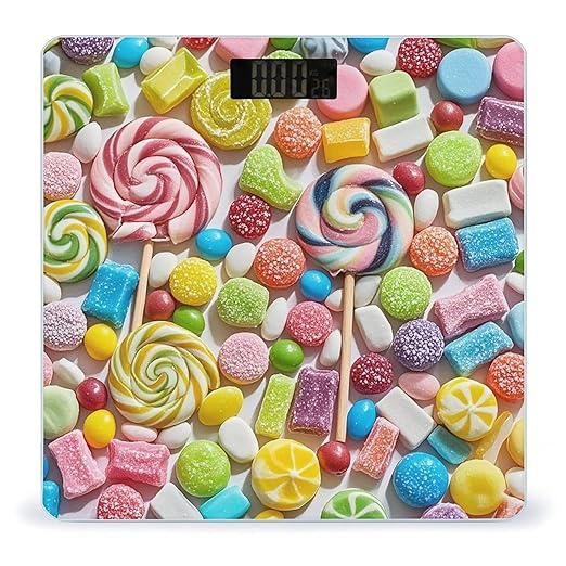 Sweet Candy Backdrop Scale for Body Weight Smart Scales Digital Bathroom Scale High Precision Weighing Scales with Large Display Weighing Machine for People
