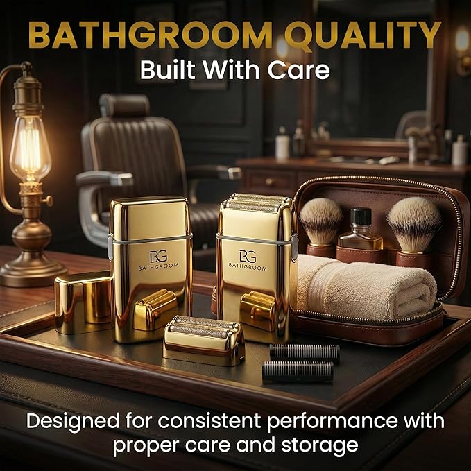 BG-14205 Electric Shaver Replacement Head Cordless Shaver Blade Kit Titanium Foil Assembly and Inner Cutters Durable Resistant Cutter Smooth Saving No Bump/Irritation