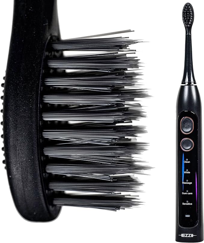 Sonic Electric Toothbrush | Ultra Soft Tapered Bristles | 60-Day Rechargeable Battery | 42000 Vibrations/Min | for Adults Sensitive Teeth Receding Gum Disease Whitening Braces Travel