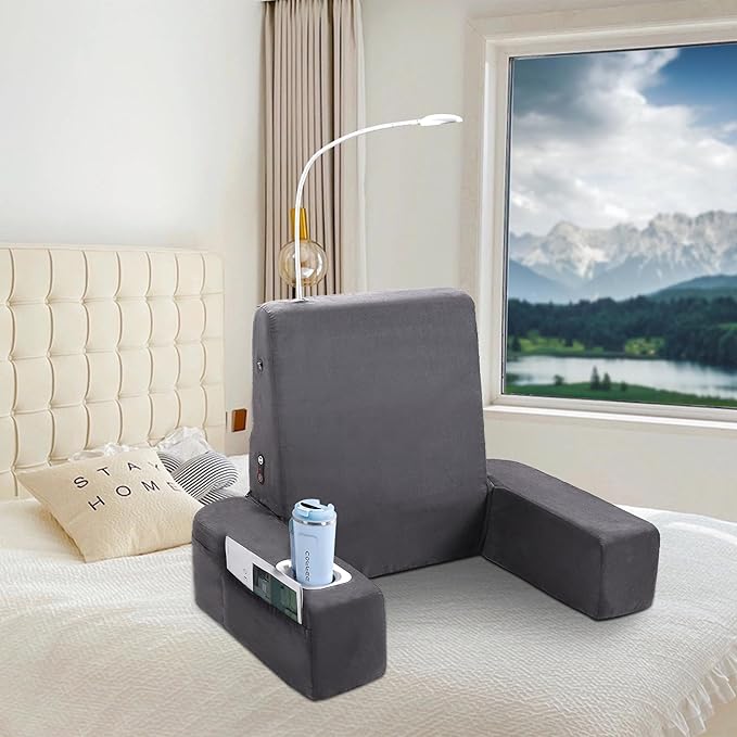 Carepeutic Bed Lounger with Heated Comfort Massager Gray1 Count (Pack of 1)
