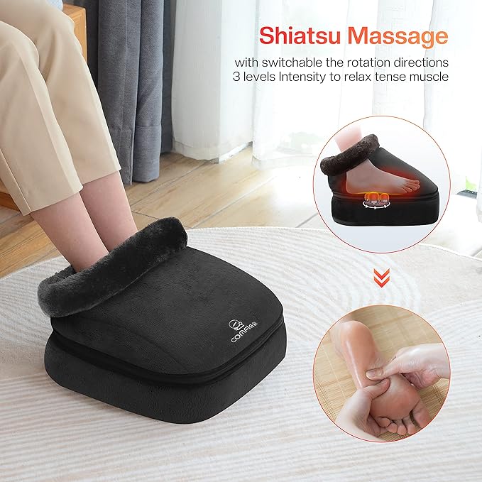 COMFIER Heating Pad &amp Foot Massager with Heat