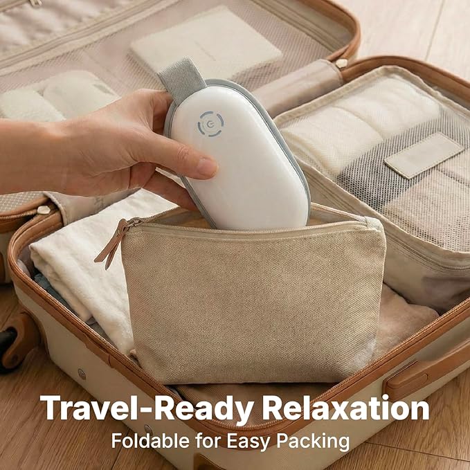 Eye Massager with Heat Sleep Mask with Air Pressure Vibration Massage Bluetooth Portable Rechargeable Eye Massage Self Care Gifts for Women Travel Essentials 5 Modes