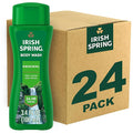 Irish Spring Men's Body Wash Shower Gel Original Clean Travel Size Body Wash 3.40 Fl Oz (Pack of 24)