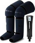 Gifts for Dad Mom Men Women Christmas Mothers Day Fathers Day Air Compression Massager with Heat for Foot Leg Calf Thigh Knee Helpful for Vericose Veins Muscle Fatigue Cramps Swelling Edema