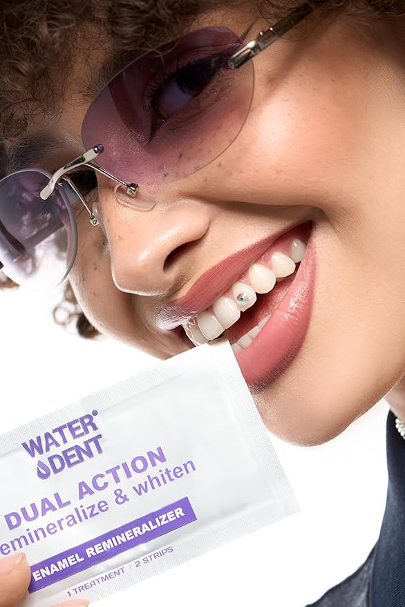 Whitening &amp Remineralization Teeth Strips and Concentrated Water flosser Rinse &amp Mouthwash Peroxide Free. Made in USA