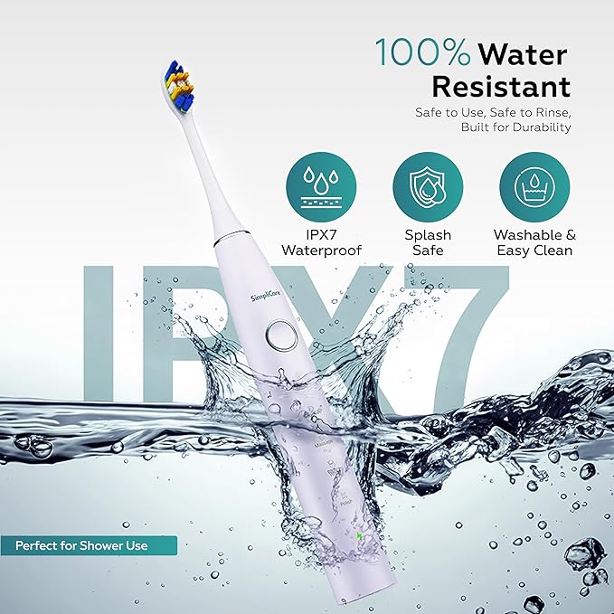 Water Flosser Oral Irrigator &amp Electric Toothbrush Combo – 20 oz Dental Cleaner 10 Adjustable Pressure Levels for Teeth/Braces 6 Jet Tips 2 Brush Heads Quiet BPA-Free