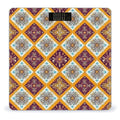 Energy Saving Scale Bathroom Weighing Scale Smart Scale for Body Weight Digital Vintage Mandala Tile Pattern