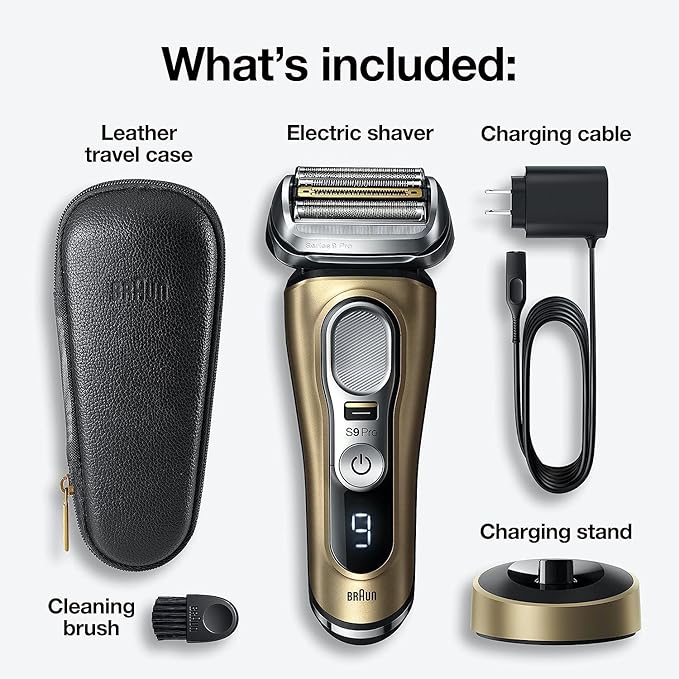 Braun Series 9 Pro 9419s Electric Shaver for Men Wet &amp Dry Razor Shaving Kit with 4+1 Head with ProLift Trimmer