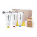 Everist The Complete Shower Kit Strengthens &amp Repairs Hair Deep Hydration &amp Smoothing Shampoo Deep Conditioner &amp Body Wash Concentrates Compostable Konjac Sponge &amp Jute Travel Bag