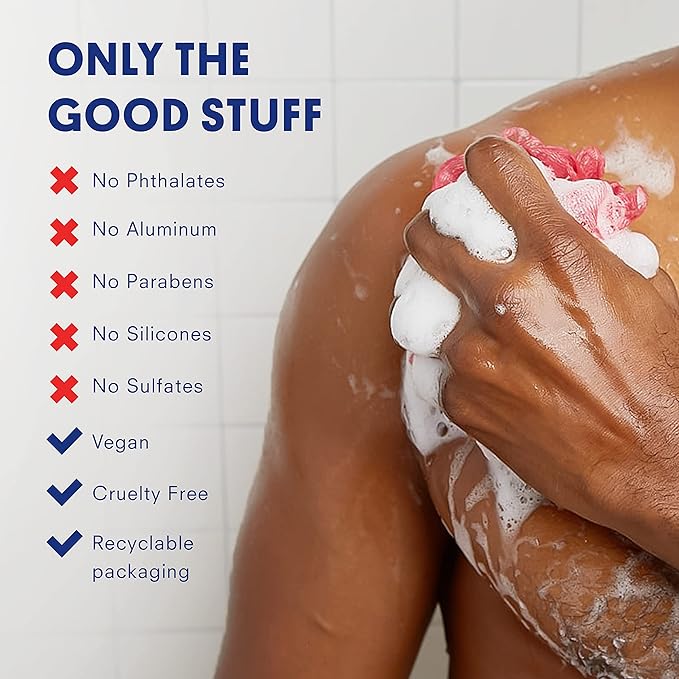 Huron Men’s Moisturizing Body Wash – Crisp &amp Invigorating Scent of Citrus Eucalyptus Mint &amp Aromatic Greens - Made With Coconut Oil Vitamin E &amp Witch Hazel – Vegan Cruelty-Free - 12.2