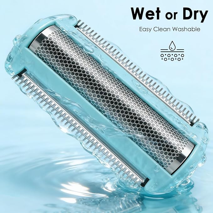 Replacement Shaving Foil Head Compatible with Philips Norelco Body Groomer Series BG5000 BG7000 BG9000 Light Green 2 Pack - BG2010/40