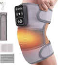 H&ampB Luxuries Heated Knee Massager 1 Pack – Cordless Knee Heating Pads with Vibration Massage Pain Relief Arthritis &amp Muscle Recovery