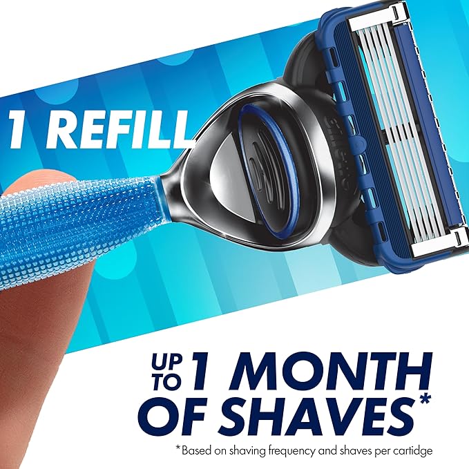 Gillette 5 Men's 5-Blade Razor Blade Refills 12 Count